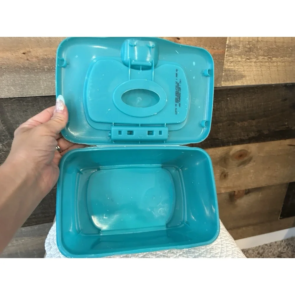 Vintage‎ Pampers Baby Wipes Dispenser Empty Pop Up Plastic Container